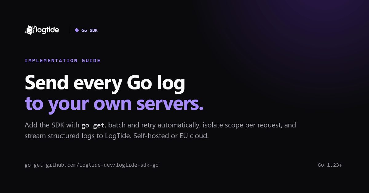 Go SDK | LogTide Docs