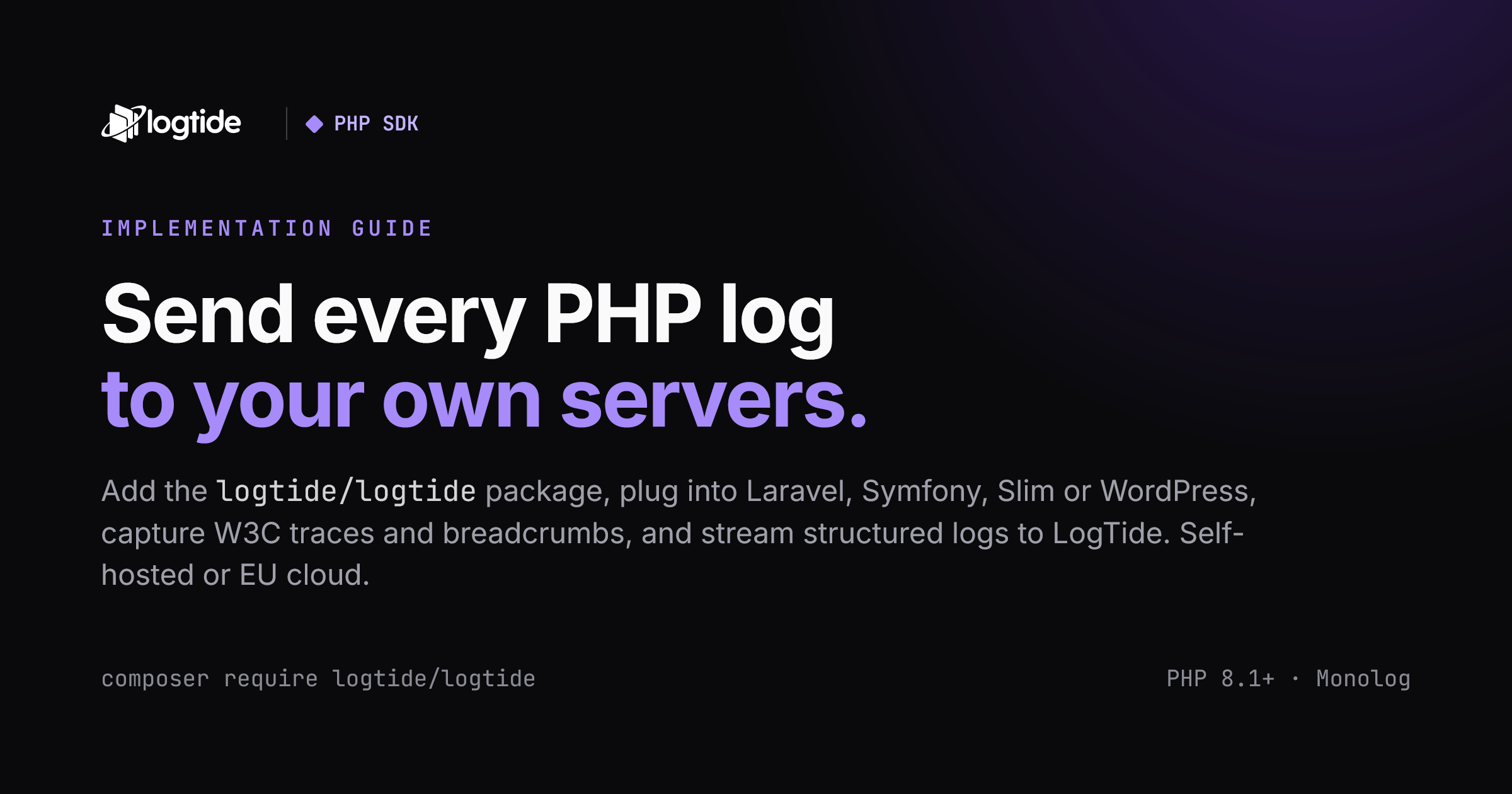 PHP SDK | LogTide Docs